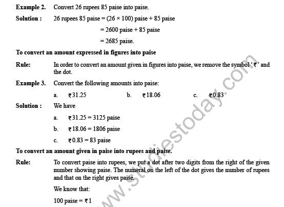 CBSE Class 4 Maths Money Worksheet 